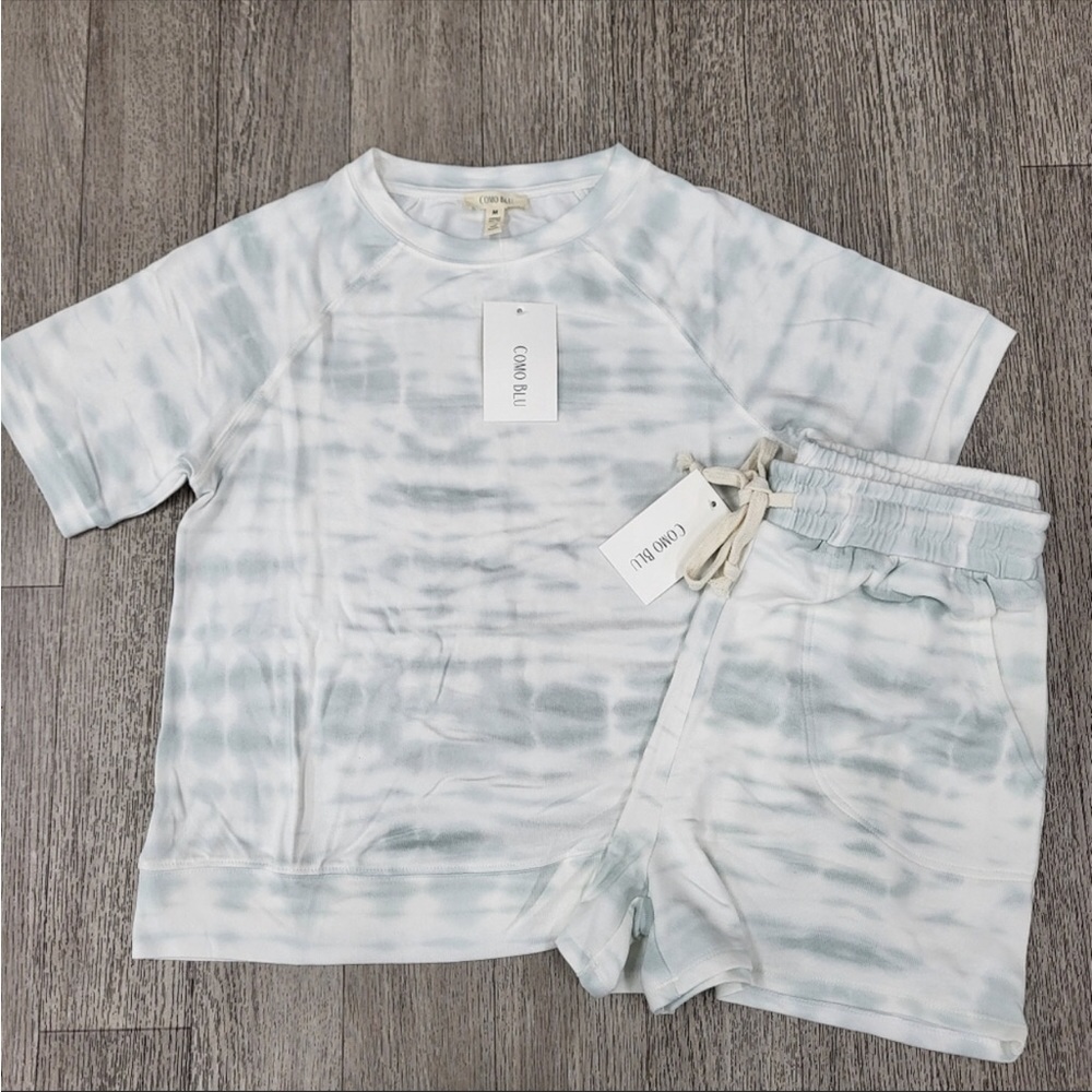 Comu Blu 2-Piece Tie Dye Watercolor Loungewear Set. NWT! Sz 1X, 2X & 3X - Picture 7 of 11